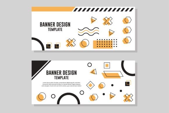 Abstract Geometric Banner Templates for Business and Creatives