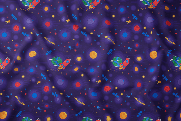 Cosmos Space Rocket Seamless Pattern: Creative Design Possibilities