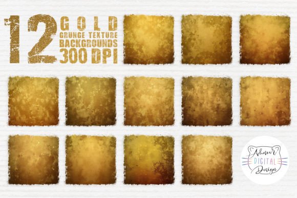 Gold Grunge Texture Backgrounds: A Unique Blend of Vintage and Modern Design