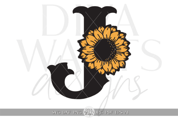Letter J Initial Illustration SVG Guide