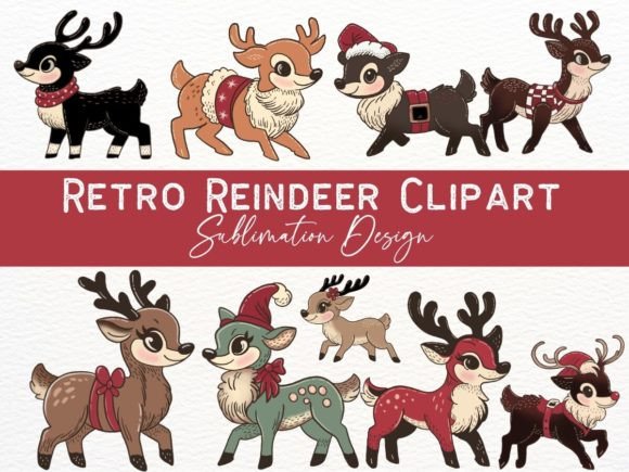 Retro Reindeer Christmas Sublimation PNG: Creative Ways to Use Vintage-Style Holiday Graphics