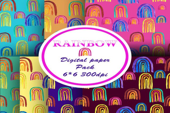 Watercolor Rainbow Pattern: A Versatile Design Resource