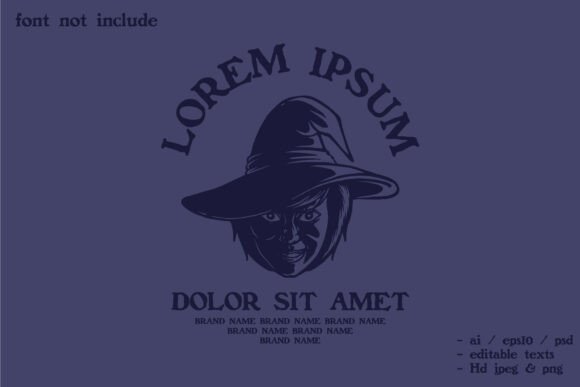 Witch Head Silhouette Logo: Strengthen Your Brand Identity